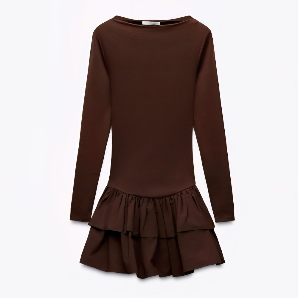 Zara Brown Mini Dress